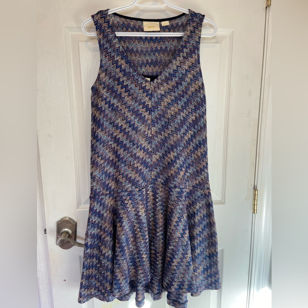 Gorgeous Maeve by Anthropologie Multicolour Chevron Knit Dress Women’s Size XS